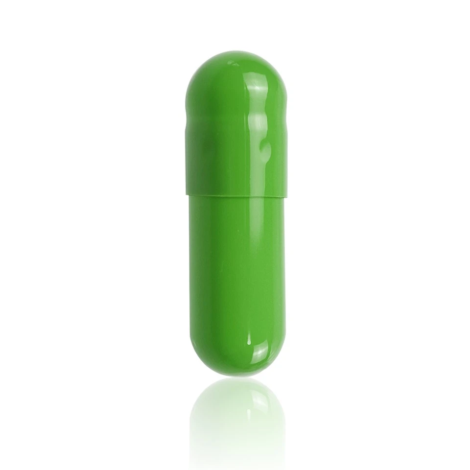 0# Pearl Green Gelatin Capsules